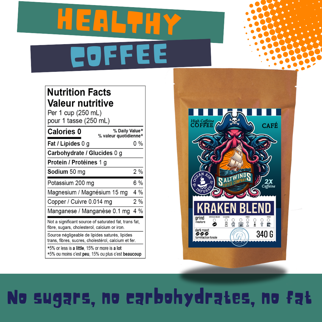Kraken Blend - Dark Roast Coffee - High Caffeine