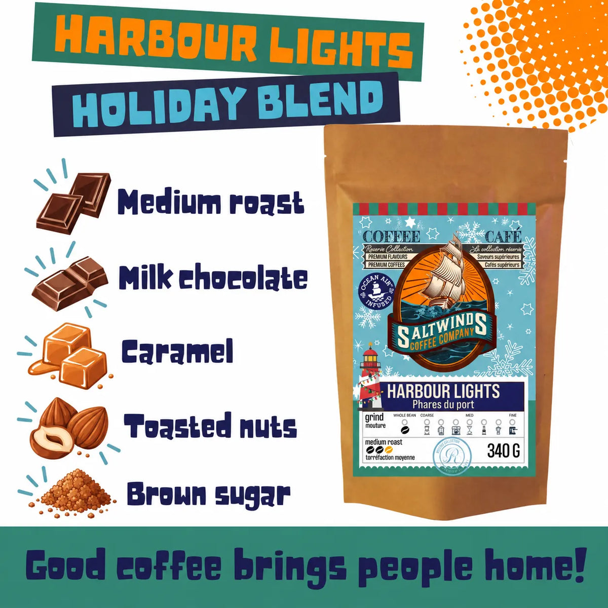 Harbour Lights — Holiday Blend - Medium Roast Coffee