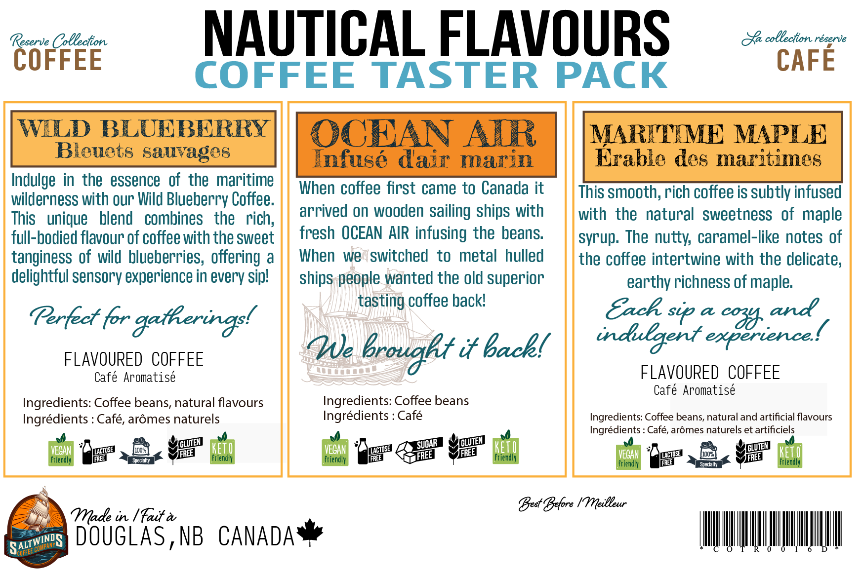 Nautical Treasures Back Label