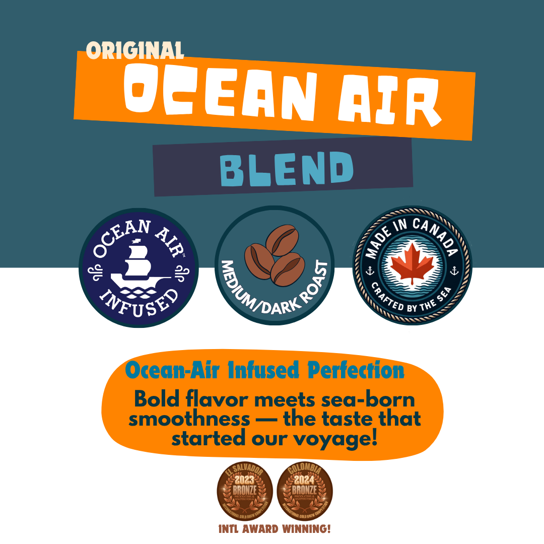 Original Ocean Air Blend - Medium Dark Roast Coffee