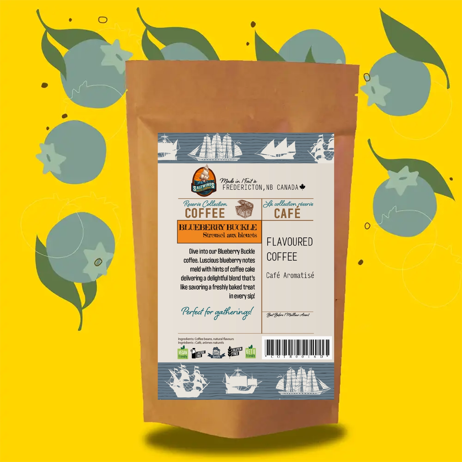 Blueberry Buckle Back Label