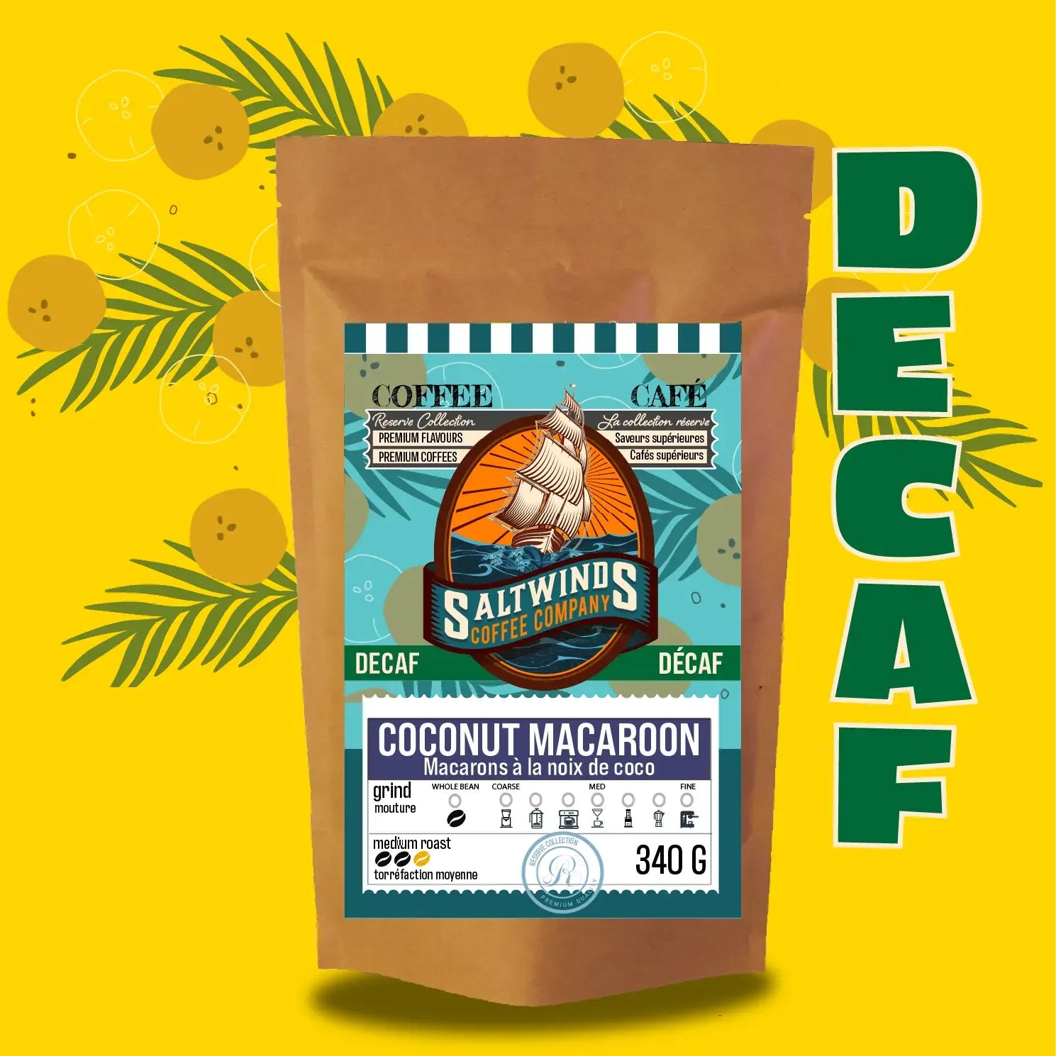 Decaf Coconut Macaroon Flavoured Coffee
