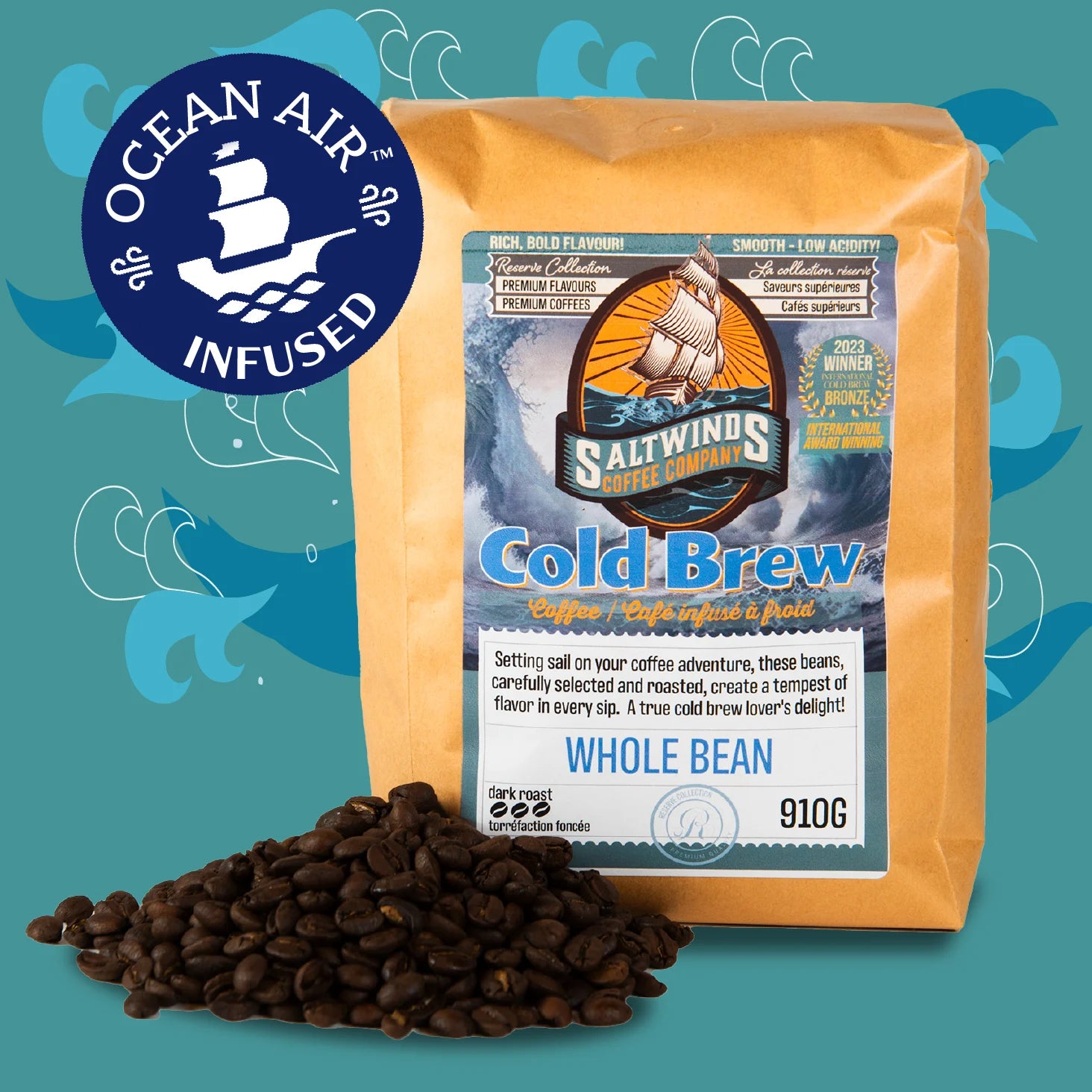 Cold Brew Blend - Dark Roast - Ocean Air Infused