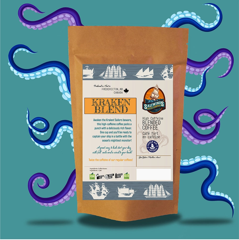 Kraken Blend - Dark Roast Coffee - High Caffeine