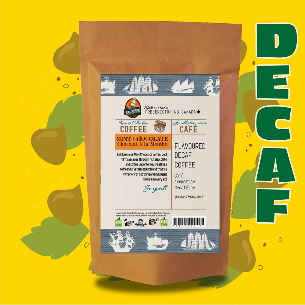 Decaf Mint Chocolate Back Label