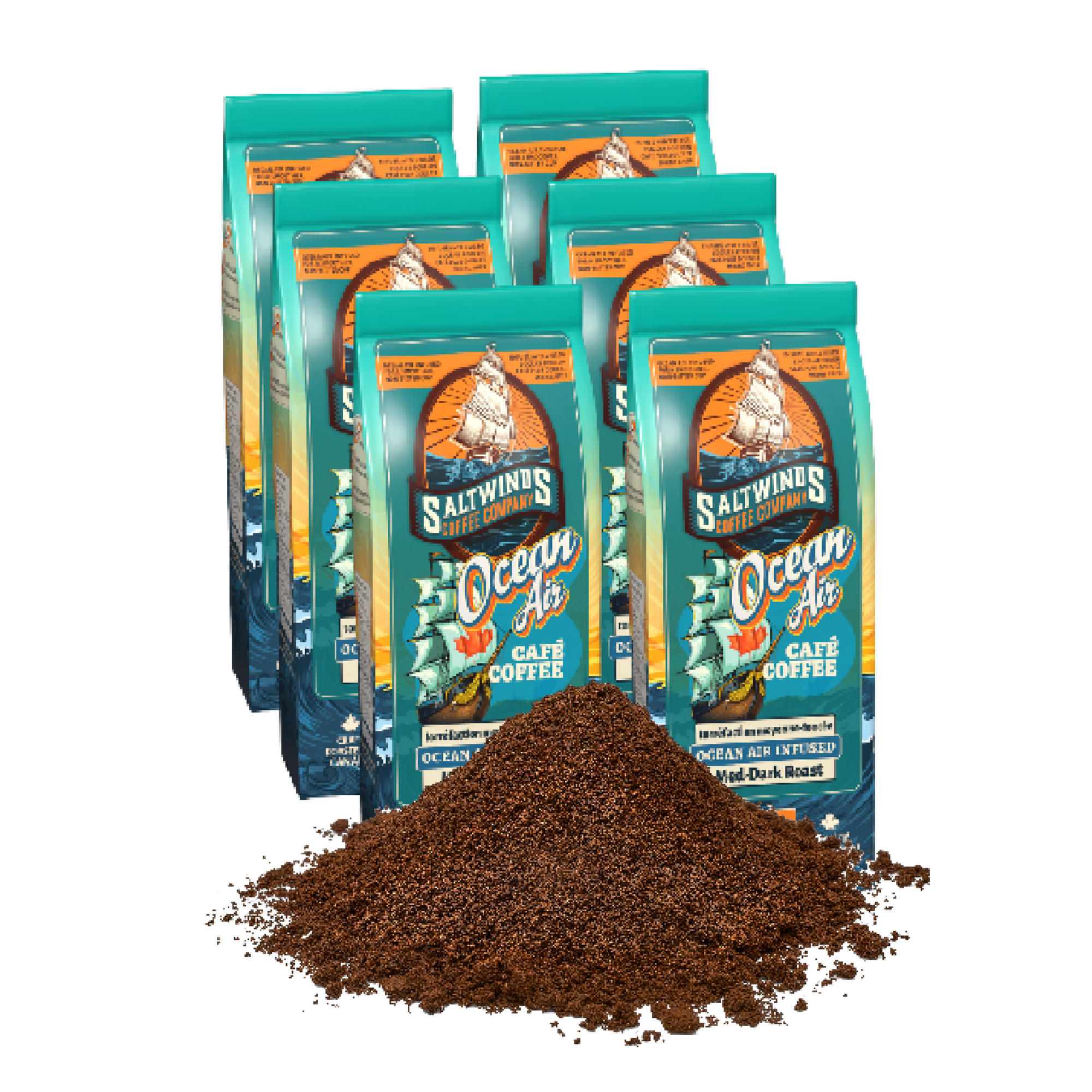 Ocean Air blend medium grind - 6 pack