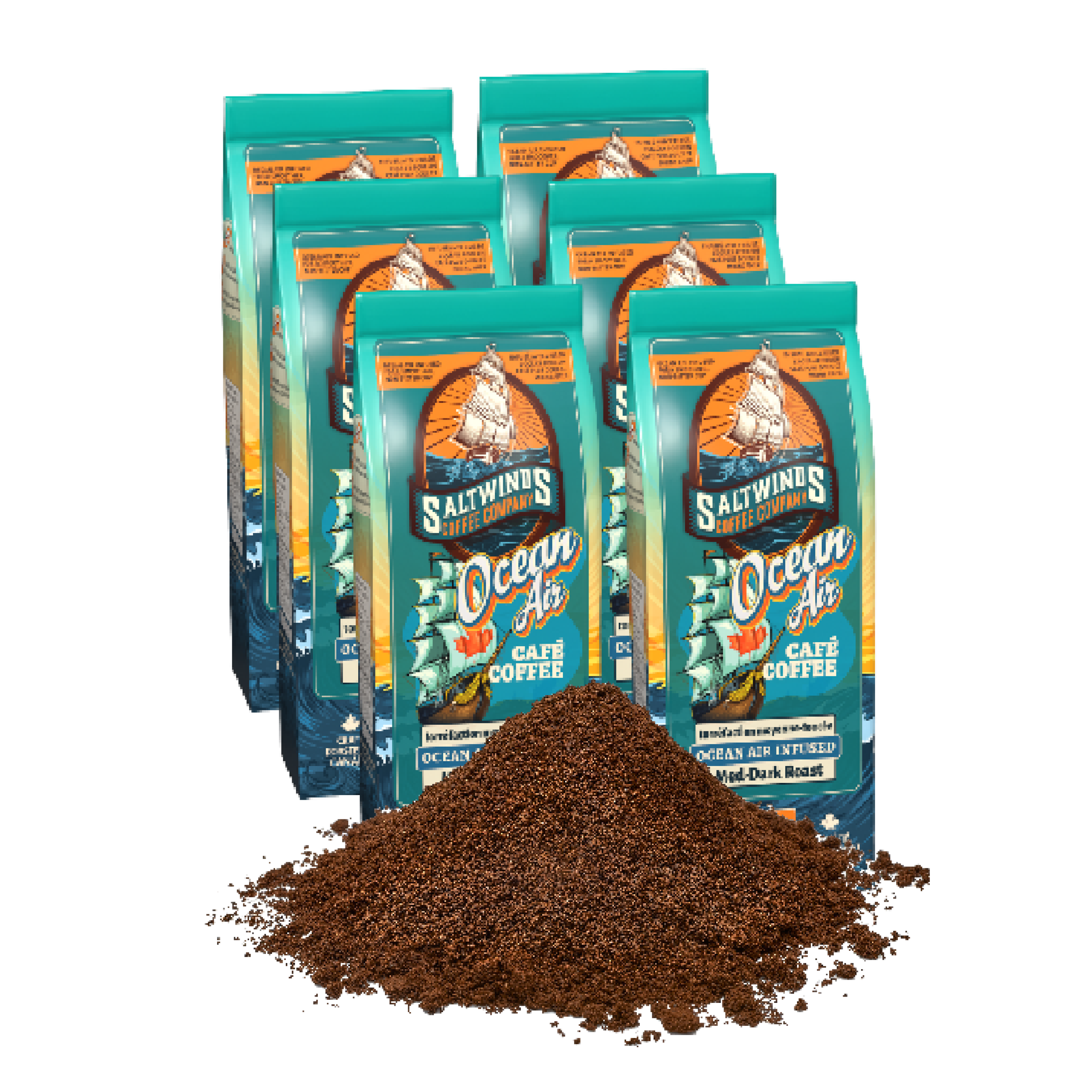 Ocean Air blend medium grind - 6 pack