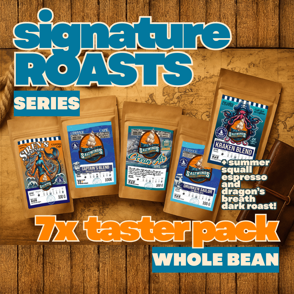 Signature Roasts - 7x coffee taster pack - whole bean