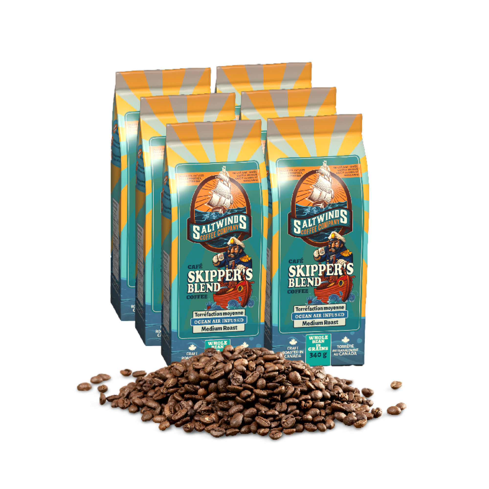 Skippers Blend whole bean - 6 pack