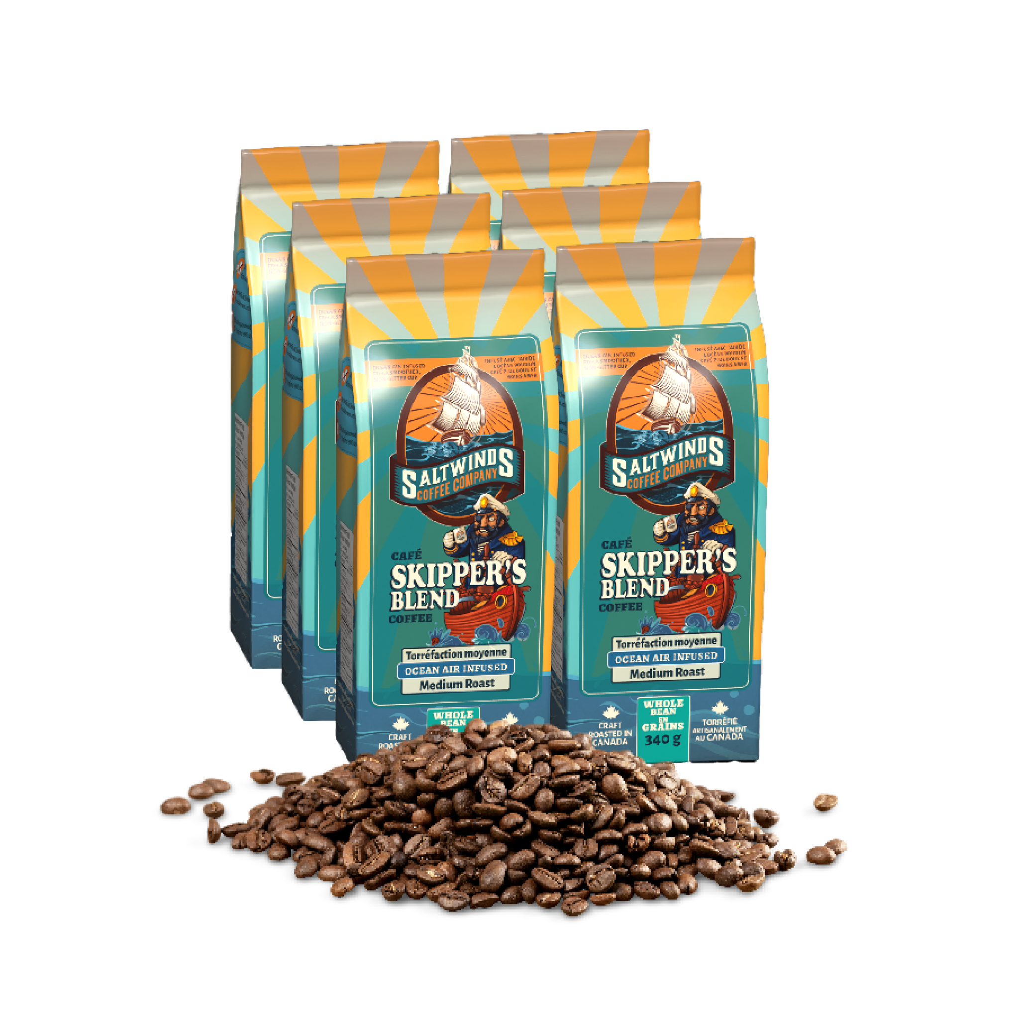 Skippers Blend whole bean - 6 pack