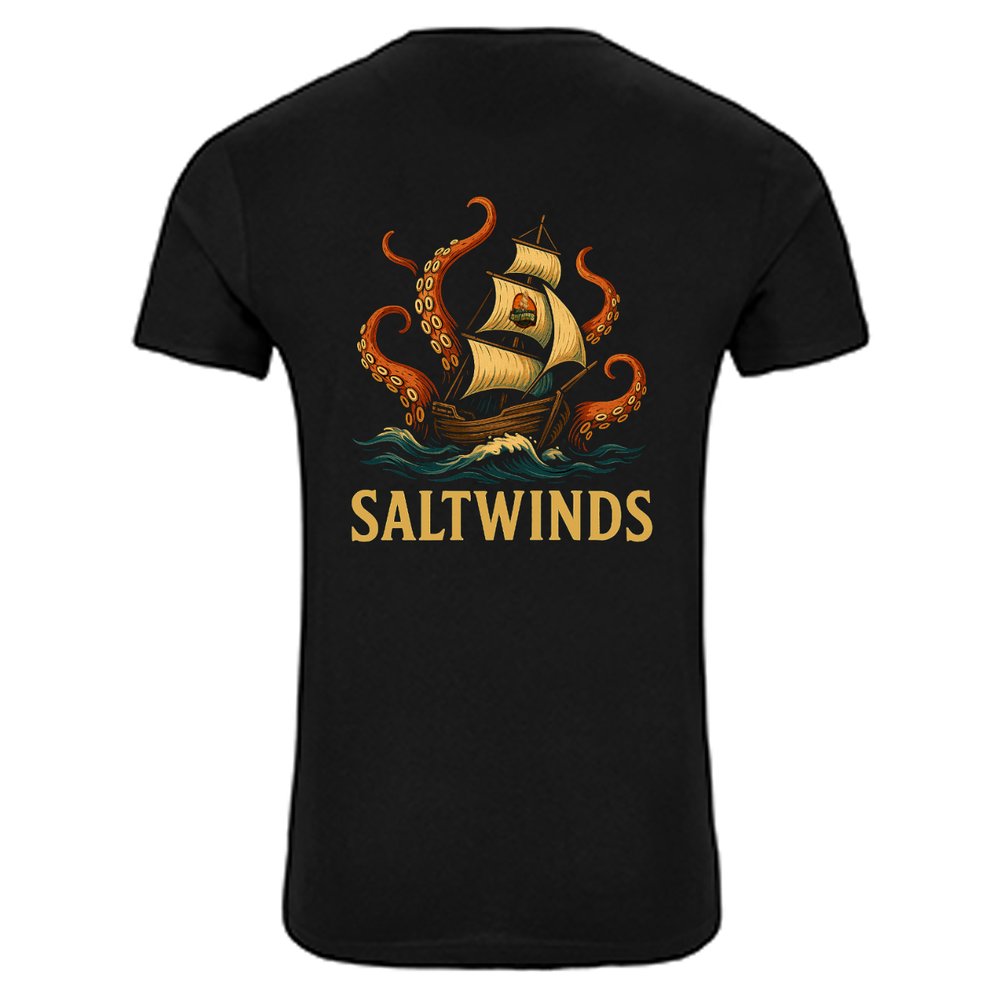 Saltwinds Tall Ship & Tentacles Graphic Tee